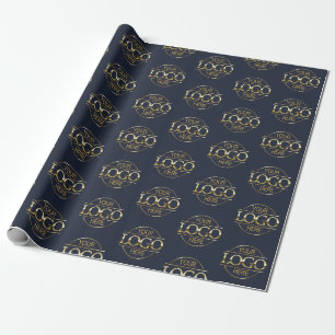 Papel De Regalo Logotipo comercial con marca personalizado Blue pr