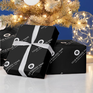 Papel De Regalo Logotipo comercial o icono + marca de la empresa d