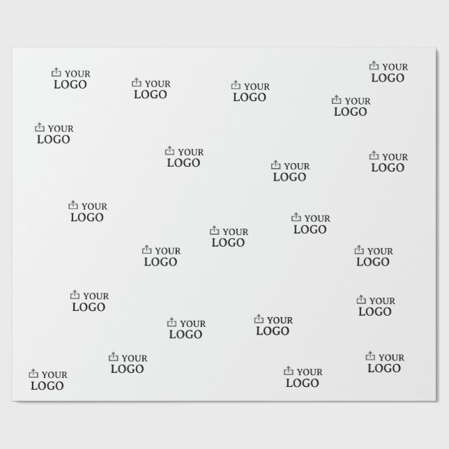 Papel De Regalo Logotipo de empresa personalizado (Superficie plana)