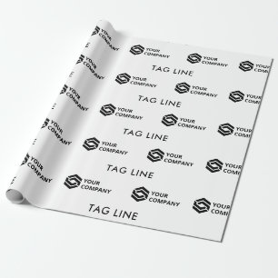 Papel De Regalo Logotipo de la empresa personalizado y negocio de
