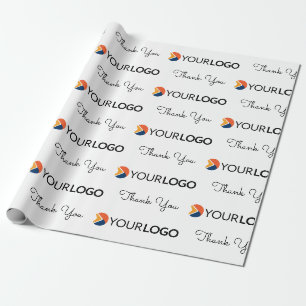 Papel De Regalo Logotipo del Personalizado de la empresa de negoci