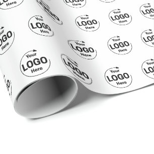 Papel De Regalo Logotipo Empresarial Corporativo Personalizado