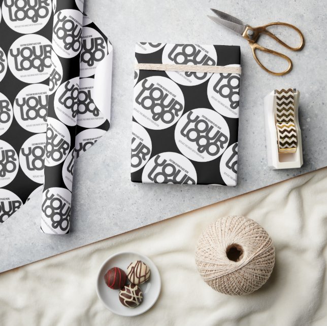 Papel De Regalo Logotipo empresarial personalizado  (Artesanía)