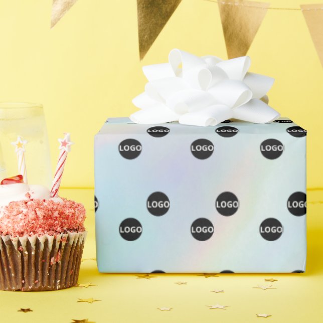 Papel De Regalo Logotipo holográfico personalizado (Fiesta de cumpleaños )