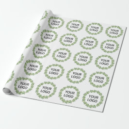 Papel De Regalo Logotipo minimalista de Wreath Winme Theme Busines