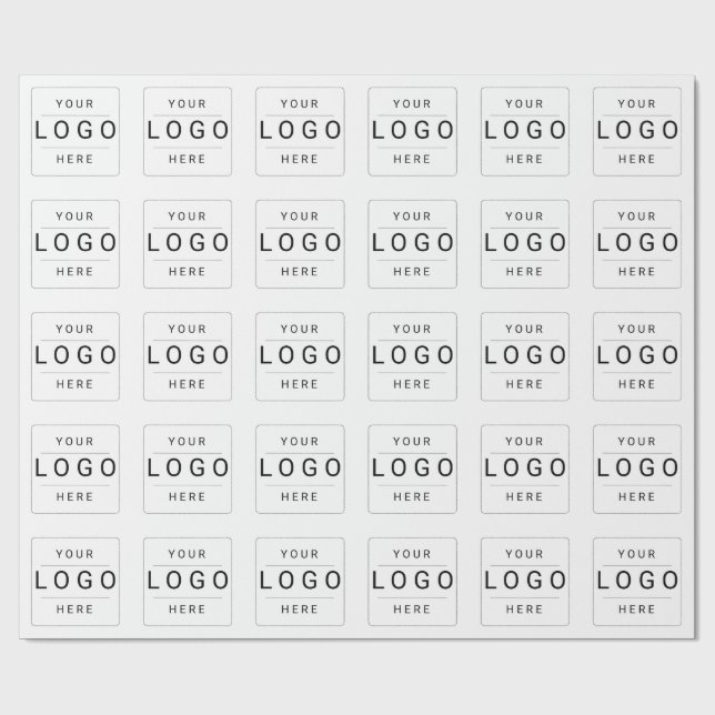 Papel De Regalo Logotipo personalizado (Superficie plana)