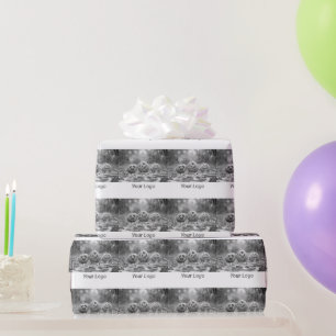 Papel De Regalo Logotipo personalizado simple minimalista elegante