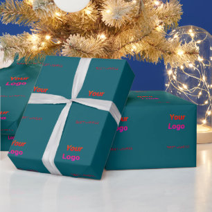 Papel De Regalo Logotipo personalizado simple minimalista elegante
