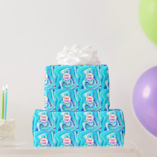 Papel De Regalo Logotipo personalizado simple minimalista elegante
