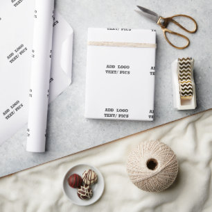 Papel De Regalo logotipo personalizado simple minimalista elegante