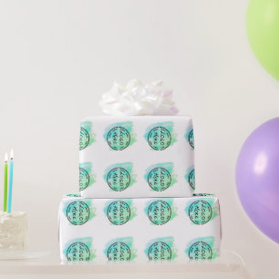 Papel De Regalo Logotipo simple y minimalista de personalizado ele