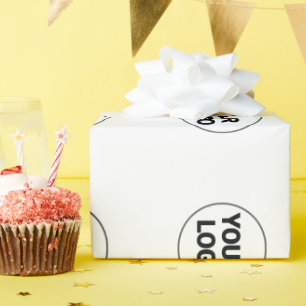 Papel De Regalo Logotipo simple y minimalista de personalizado ele
