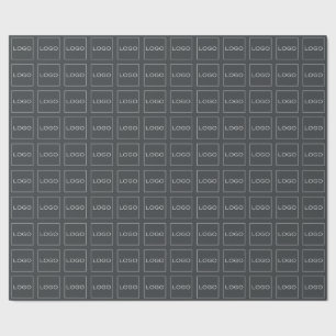 Papel De Regalo Logotipos personalizados 4, marca comercial en gri
