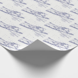 Papel De Regalo Long Island El Mapa Hamptons VC 2