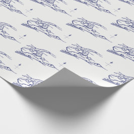 Papel De Regalo Long Island The Hamptons Map VC