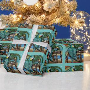 Papel De Regalo Loritos de Fiesta            