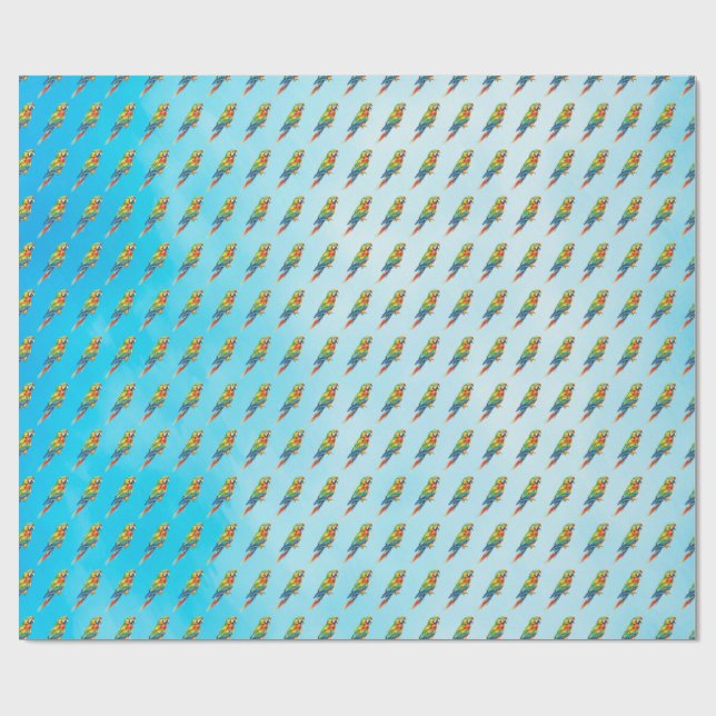 Papel De Regalo Loro (Superficie plana)