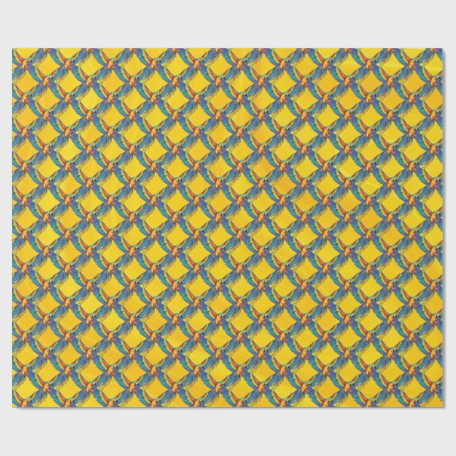 Papel De Regalo Loro (Superficie plana)