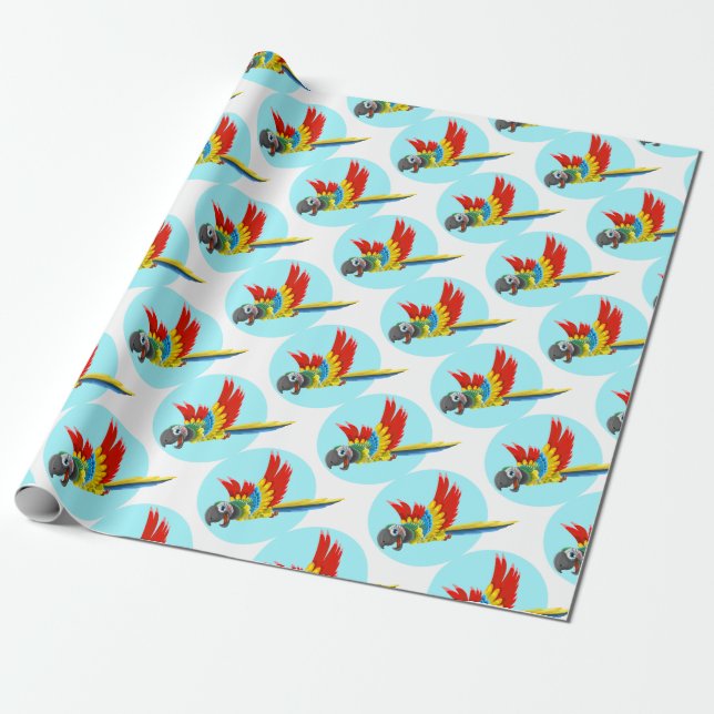 Papel De Regalo loro (Desenrollado)