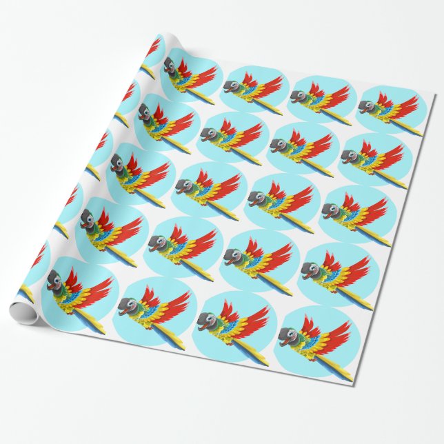 Papel De Regalo loro (Desenrollado)