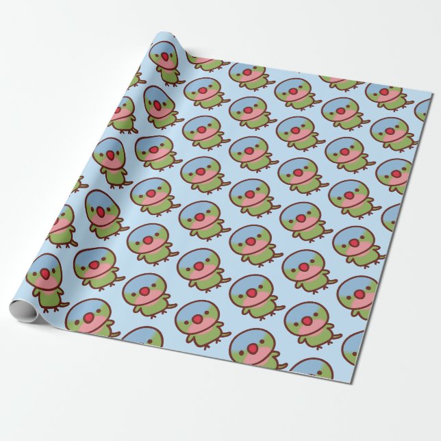 Papel De Regalo Loro princesa (Desenrollado)