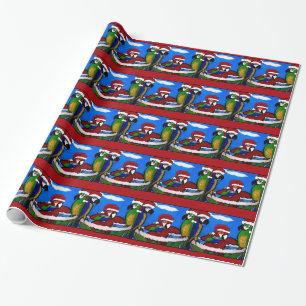 PAPEL DE REGALO LOROS DE FIESTA