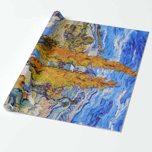 Papel De Regalo Los álamos de Saint-Rémy, Van Gogh (Desenrollado)
