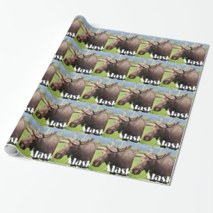 Papel De Regalo Los alces acercan a Anchorage, Alaska, los