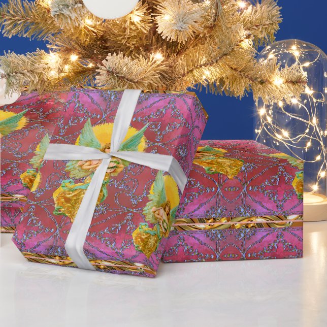 Papel De Regalo Los ángeles traen buenas noticias de vacaciones (Vacaciones)