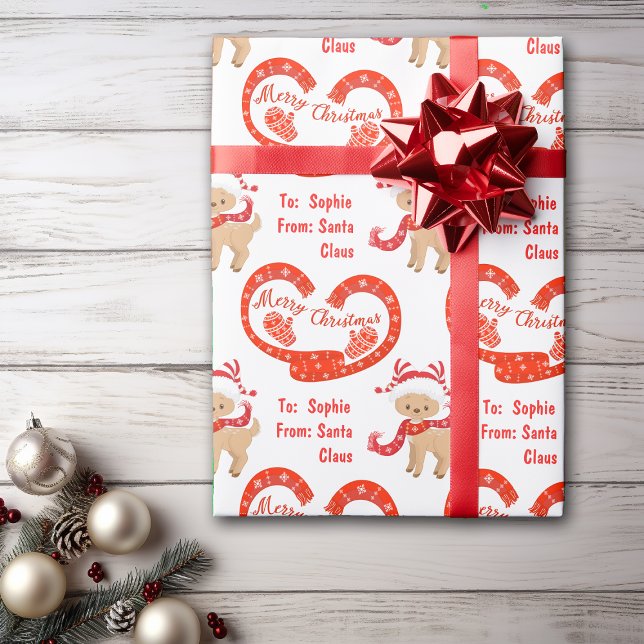 Papel De Regalo Los bebés Navidades de renos de Santa Cute (Subido por el creador)