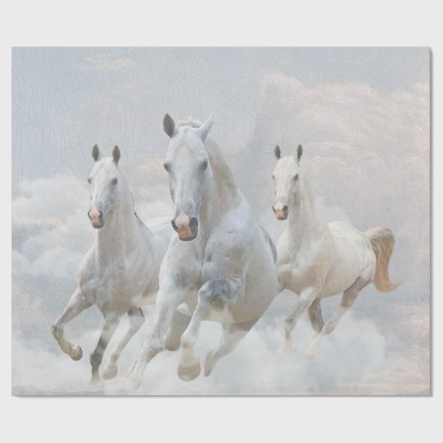 Papel De Regalo Los Caballos (Superficie plana)