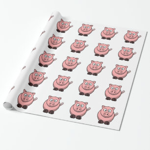 Papel De Regalo Los cerdos me hacen feliz