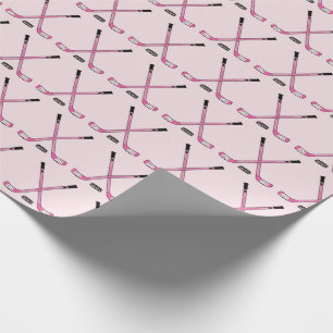 Papel De Regalo Los Chicas cruzan las varas de hockey y se echan a