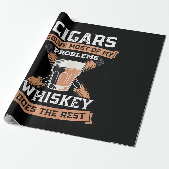 Papel De Regalo Los Cigarros Solucionan La Mayoría De Mis Problema (Desenrollado)