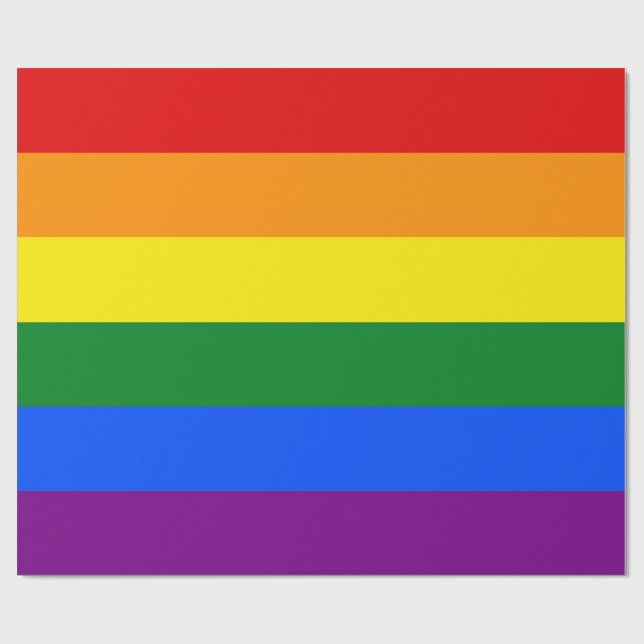 Papel De Regalo Los colores del arcoíris (Superficie plana)