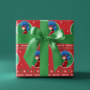 Papel De Regalo ¡Los Cuadros De La Boca De La Ladybug! Gráfico de