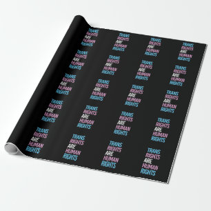 Papel De Regalo Los derechos trans son derechos humanos - colores 