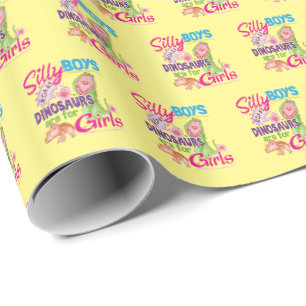 Papel De Regalo Los dinosaurios de los chicos tontos son para Chic