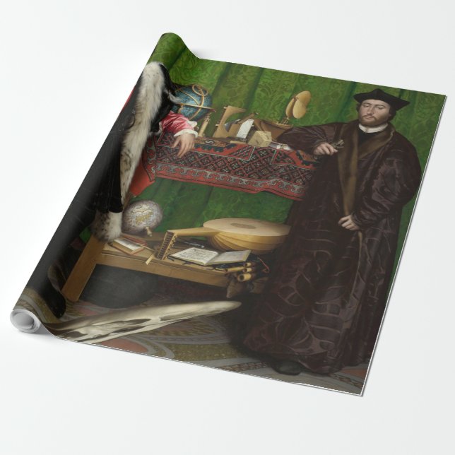 Papel De Regalo Los embajadores, Holbein el menor (Desenrollado)