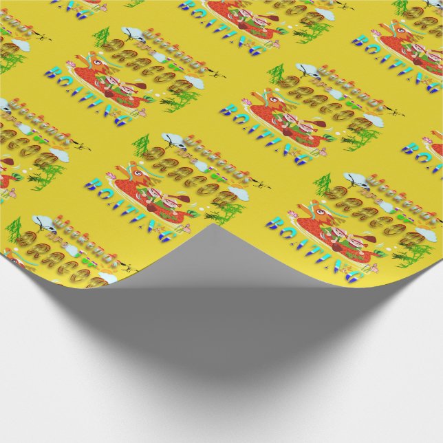Papel De Regalo Los Fines De Semana Son Para Bote Dragón (Esquina)
