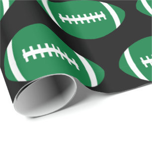 Papel De Regalo Los fútboles del verde del fiesta del