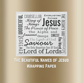 Papel De Regalo Los hermosos nombres de Jesús