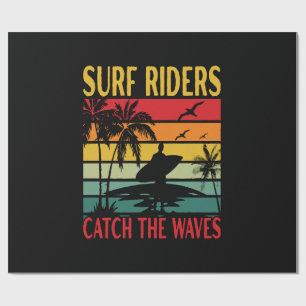 Papel De Regalo Los jinetes de surf atrapan las olas
