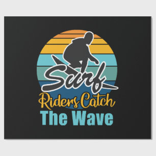 Papel De Regalo Los jinetes de surf atrapan las olas