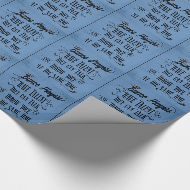 Papel De Regalo Los jugadores de Bunco tienen talento con la (Esquina)