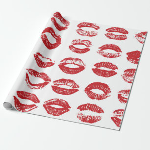 Papel De Regalo Los labios de las mujeres. Aislamiento de labios d