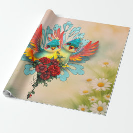 Papel De Regalo Los lindos pájaros del buen humor