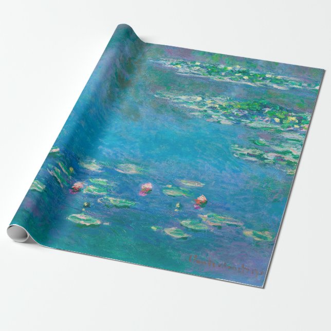 Papel De Regalo Los lirios de agua de Claude Monet (Desenrollado)