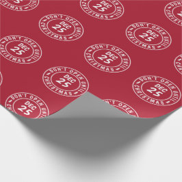 Papel De Regalo Los modernos no abren hasta que los Navidades sell