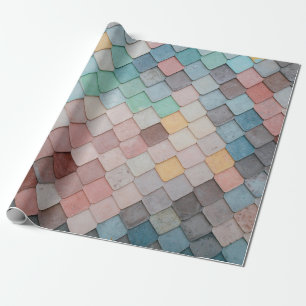Papel De Regalo Los mosaicos dan forma al arte de patrones de text